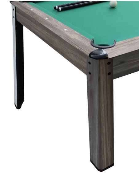 AUSTIN 7 Pool di dimensioni professionali, trasformabile in tavolo da pranzo