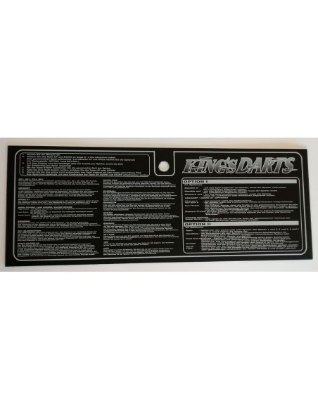 Istruzioni di gioco King Darts