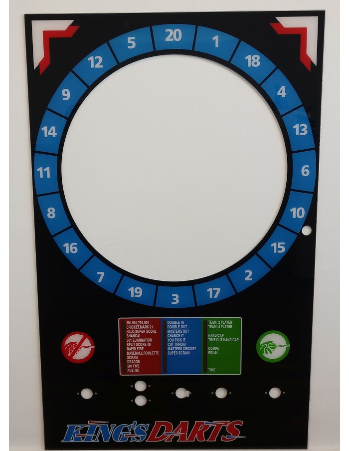 Plexiglass Porta Superiore King Darts